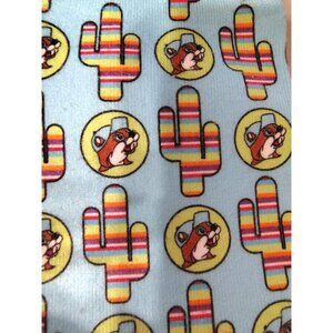 Bucees Buc-ees NWOT Light Blue Socks, Beaver, Multicolor Cactus Stripe One Size